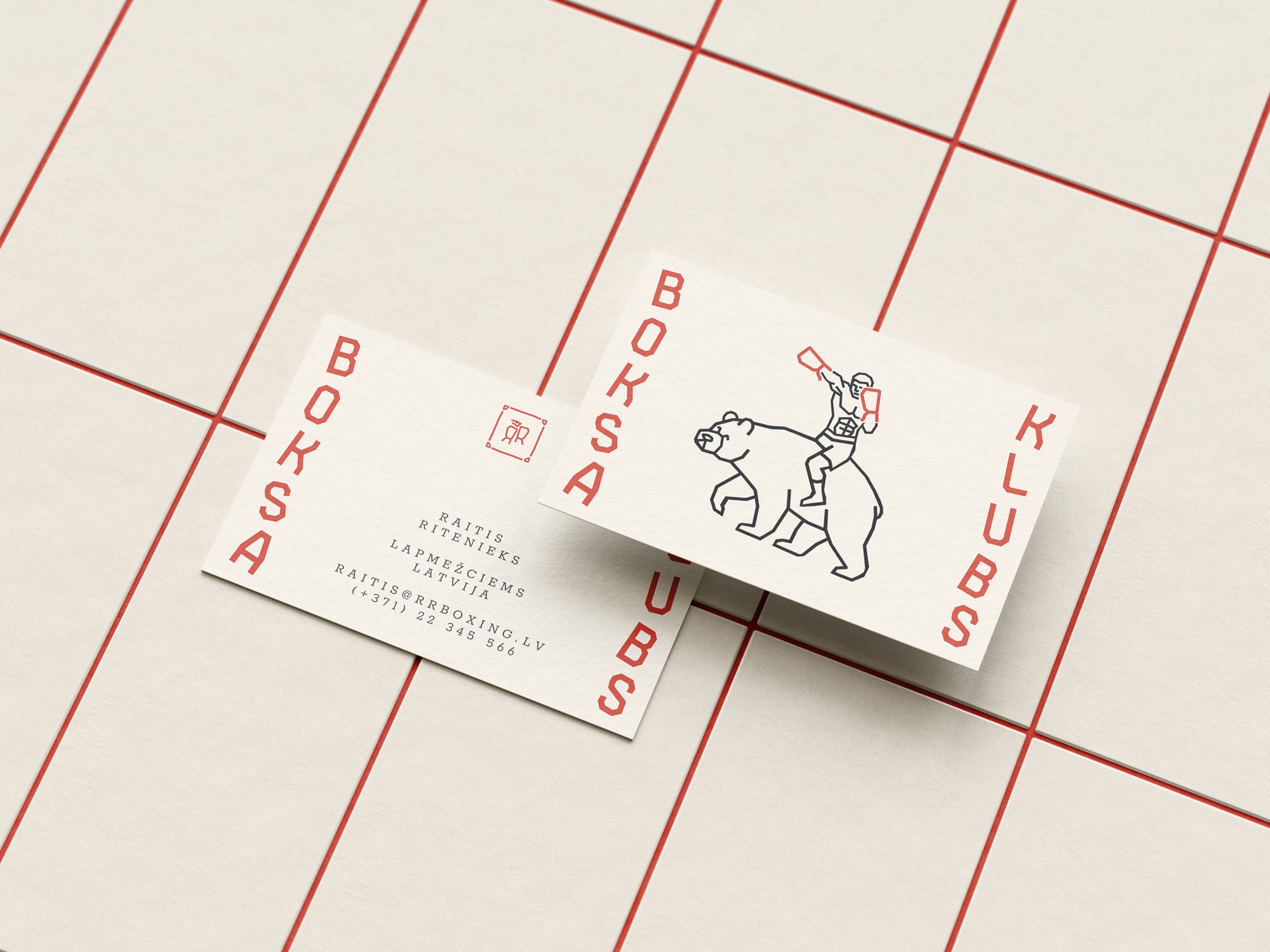 RR Boxing business cards